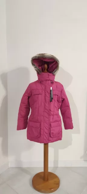 Cappottino Bambina con cappuccio Taglia 7-8 anni "Bellissimo" Piuma