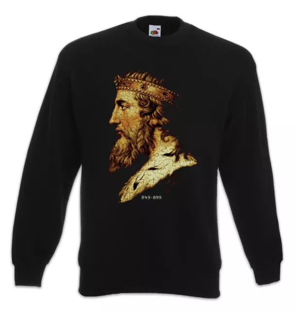 Alfred The Great Sweatshirt Pullover King Portrait Kingdom Wessex Saxons England