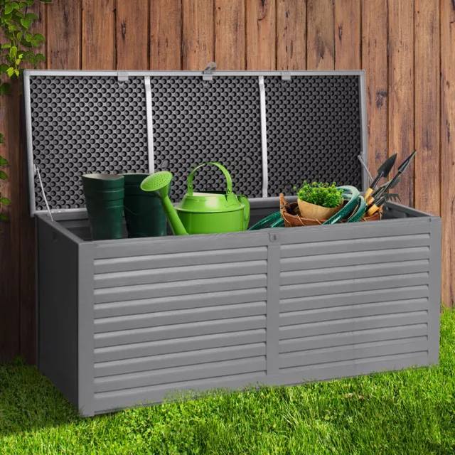 490L Outdoor Storage Box Container Home Indoor Garden Toy Tool Sheds Chest New