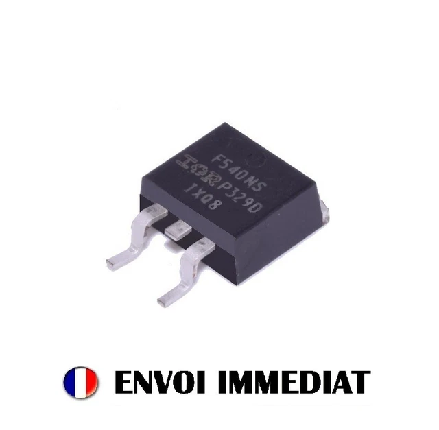 Lot De 5 MOSFET IRF540NPBF - Transistor N-Channel 100V 33A TO-220 - Marque International Rectifier - NEUF