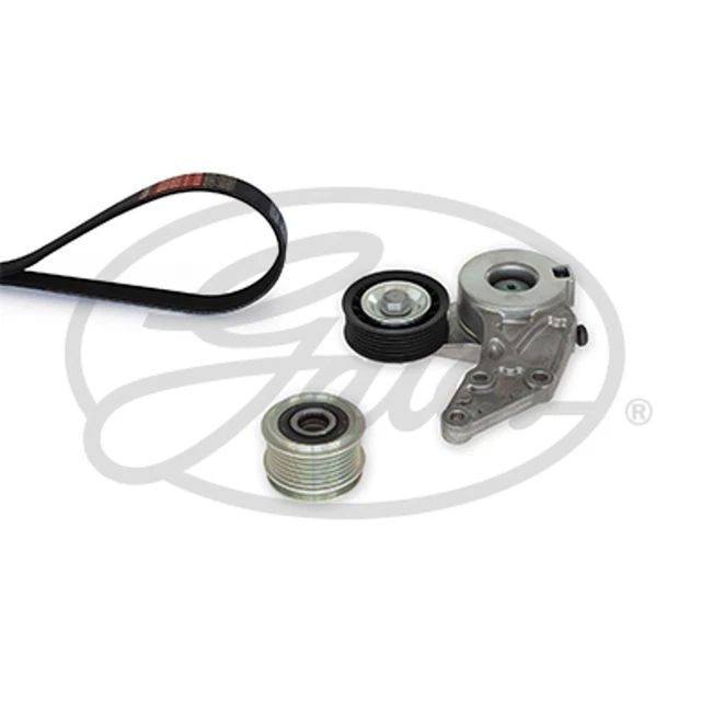 GATES Kit Cinghie Poly-V K026PK1053 Gomma Compatibilità con VW Golf V Hatchback 1K1 TOURAN 1T1