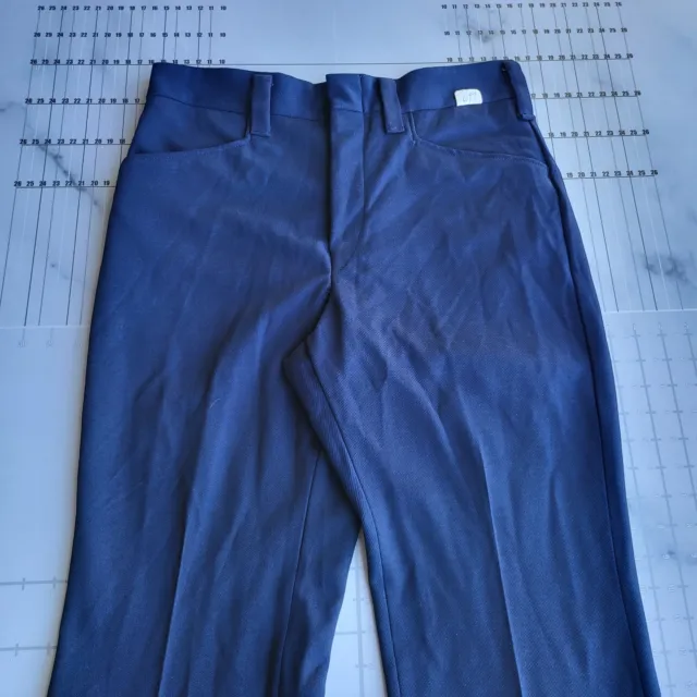 Vintage Wrangler Flared Pants Size 31x30 USA Blue Maverick 70s Western Tag 33x30