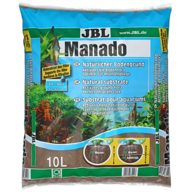 JBL Manado 10 litros suelo natural 80 cm acuarios (1,40 EUR/l)