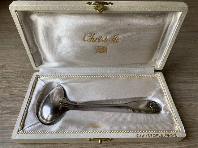 Maison Christofle modèle perles 12 grandes cuillères de table – ANTIQUITES CHAUMONT