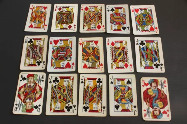 Vintage Single Swap JACKS  Playing Cards  Lot of 15