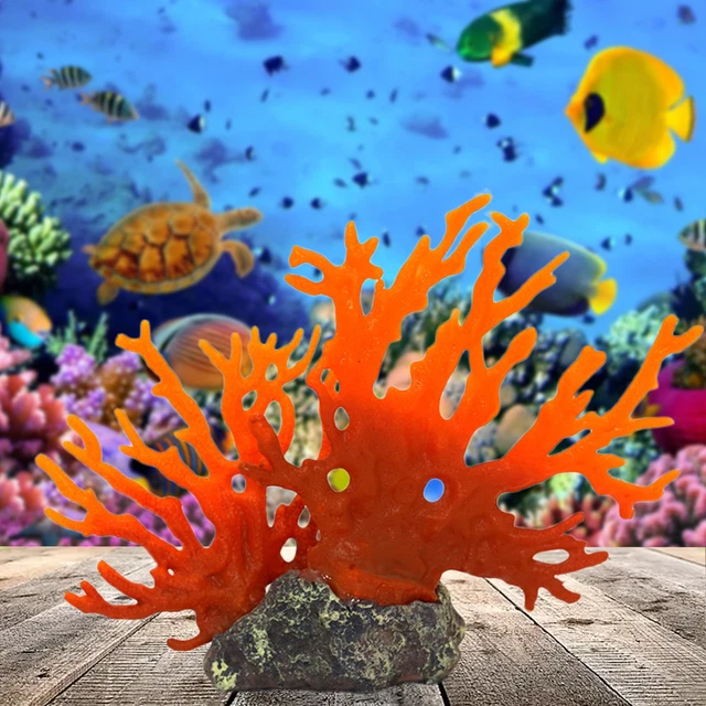 Decoración de coral forma realista adornos decorativos de coral decoración de pecera