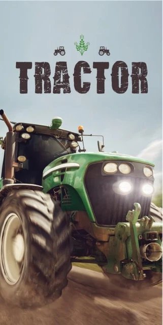Tractor toalla de baño 70x140 algodón toalla de playa gancho de baño toalla de ducha tracker