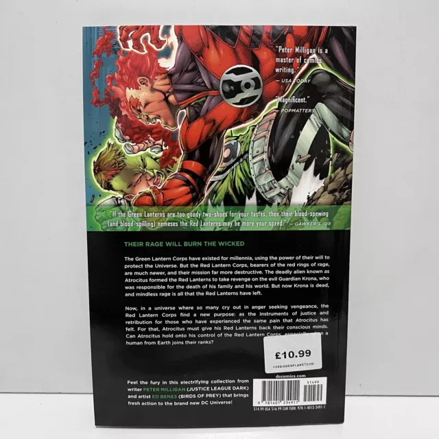 Red Lanterns Volume 1: Blood and Rage TPB Graphic Novel - DC Comics 2