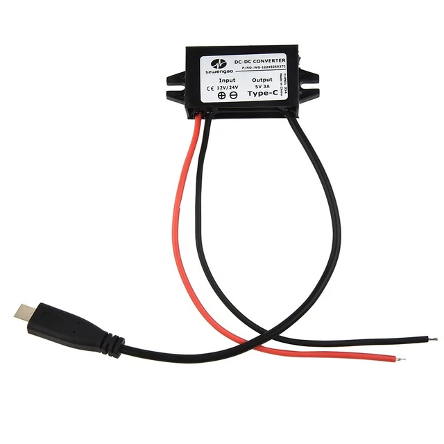 Convertitore step down da DC12V/24V a DC5V ultra compatto con design CE RoHS IP68