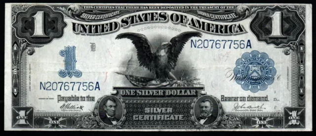 1899 $1 CRISP HIGH GRADE BEAUTIFUL Large Size Silver Certificate!