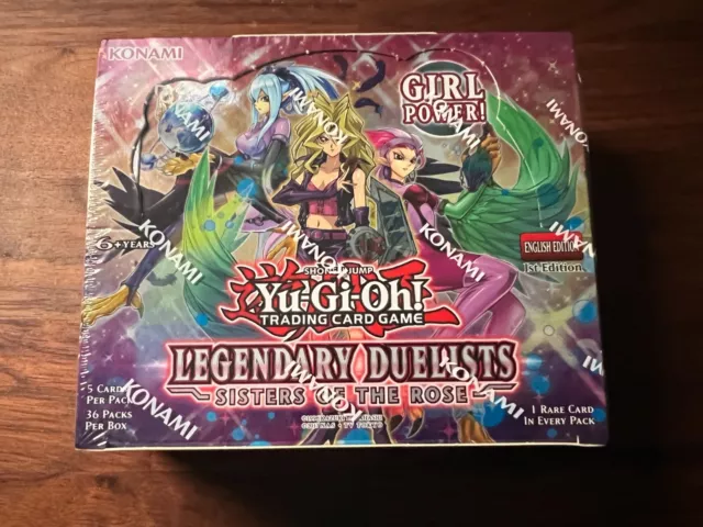 YuGiOh Legendary Duelists Sisters of the Rose BOOSTER BOX 1st Edition Sealed