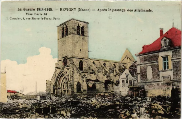 CPA AK Militaire REVIGNY - After the Passage (361847)