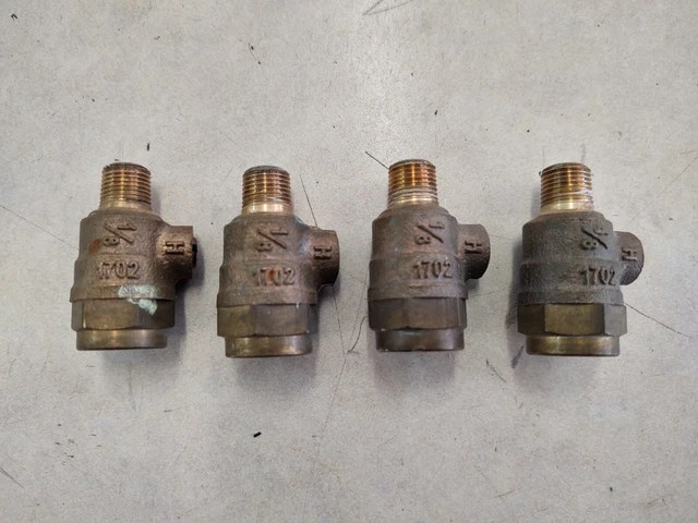 Zurn Wilkins 975xl RPZ 1/8" Male x 1/4" Female Brass Test cocks