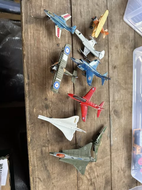 Job Lot Diecast Planes Dinky  Corgi Etc