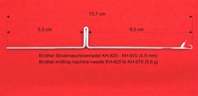 100x KH892 Nadel Brother Strickmaschine Knittingmachine needles вязальная машина 2