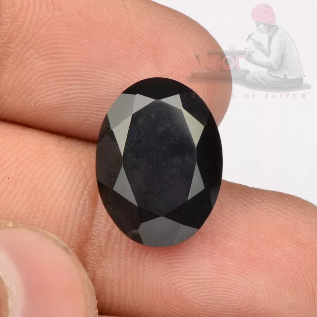 16x12mm Oval Natural Black Onyx Cut gem Loose Gemstone 1 Piece