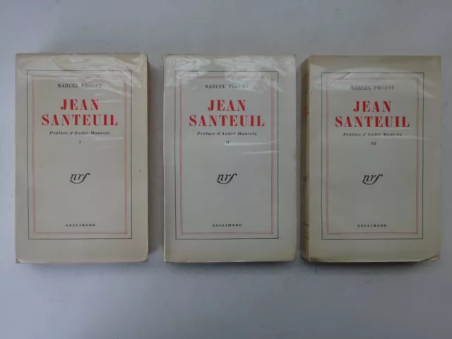 PROUST (Marcel). Jean Santeuil. Préface d'André Maurois. 1952 E.O. sur vélin