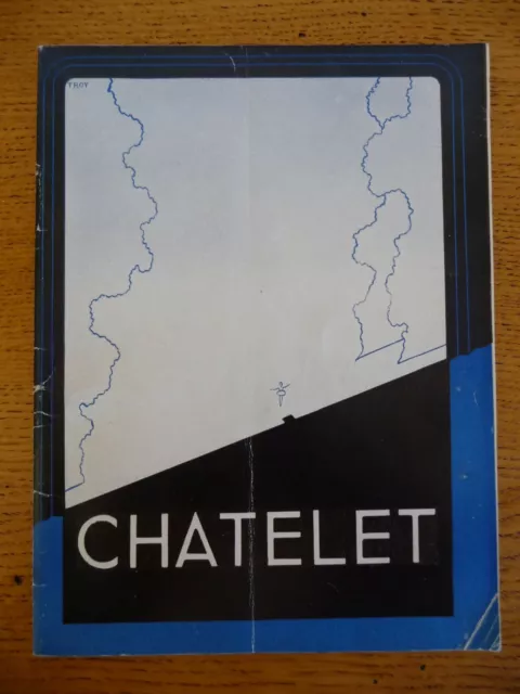 Programme de 1935 - THEATRE DU CHATELET """ AU SOLEIL DU MEXIQUE """