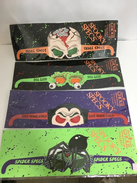 Vintage Applause Custom Spooky Ghoul Eyeglass Cut-Out Masks