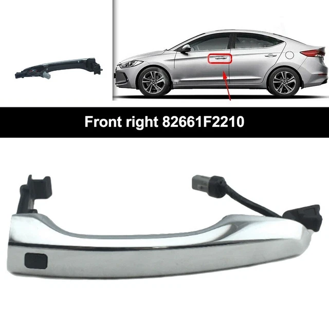 Maniglia porta auto maniglia porta rivestimento trazione copertura ABS + PC nero per ELANTRA