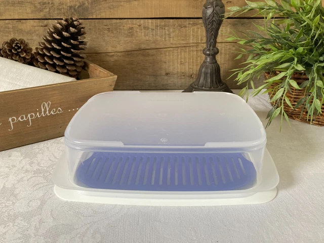 Boîte De Conservation Tupperware 700 Ml – Blanc/Rouge, Neuf, Sans Emballage