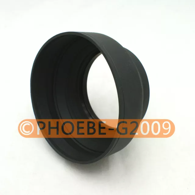 67mm 3-in-1 3-Stage Collapsible Rubber Lens Hood