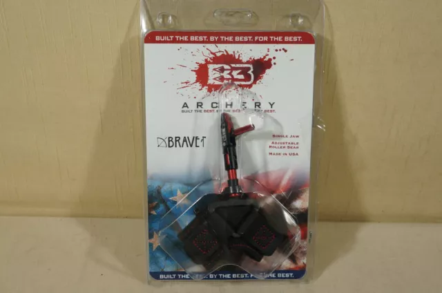 NEW B3 Brave Single Jaw Swivel Stem Archery Release - Buckle Strap - Adjustable