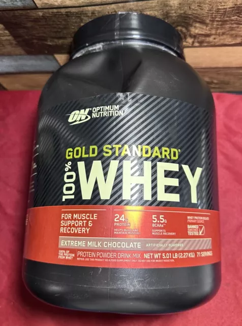 Optimum Nutrition Gold Standard 100% Whey Protein Extreme Milk Chocolate 5Lbs