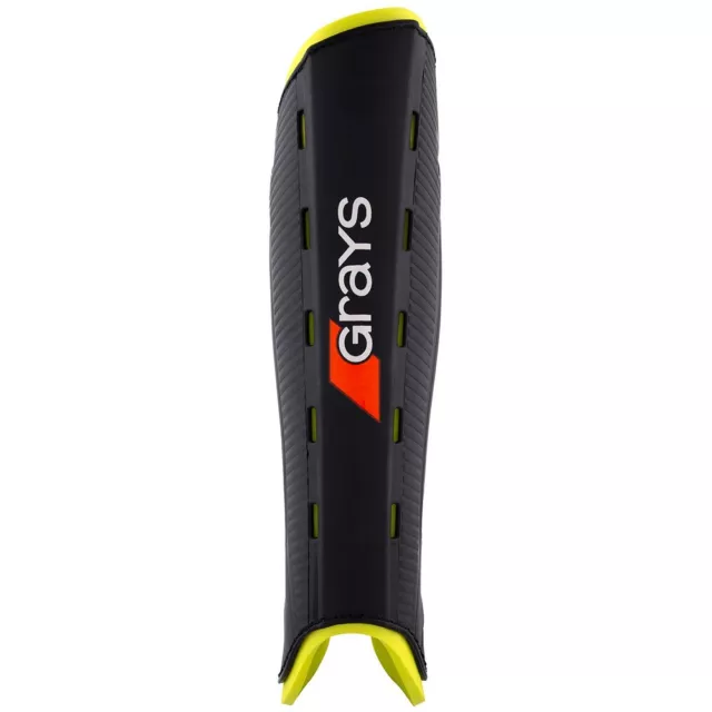 Grays G600 Hockey Shin Guards Pads Black/Yellow