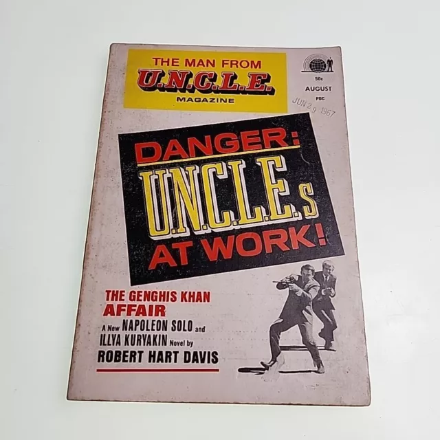 Man From Uncle Magazine August 1967 Paperback Book