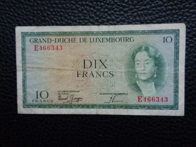 Luxemburg Banknote 10 France.