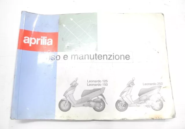 Aprilia Leonardo 125-150 2001-2006 Libretto Uso Manutenzione