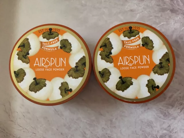 2x Coty Airspun Loose Face Powder Translucent Extra Coverage 35g BNIB Authentic