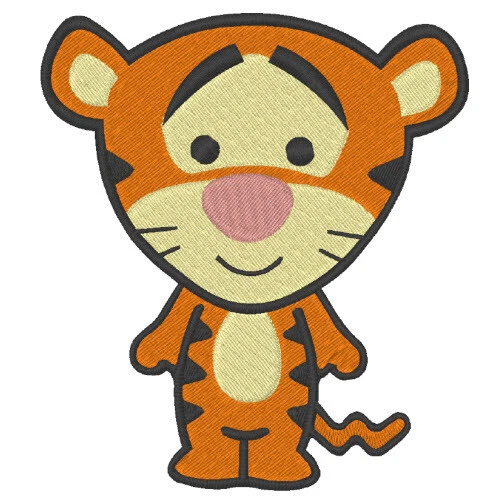 Toppa/patch/toppe, WINNIE POOH TIGER, 9X10 cm, da stirare o cucire
