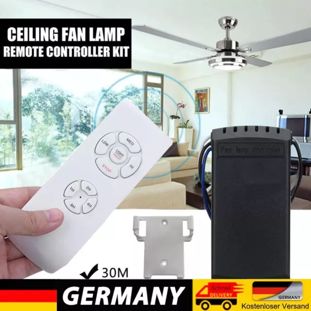 Universal Ceiling Fan Lamp Remote Controller Speed Controllers Timing Wireless