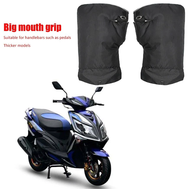 Fermeture sécurisée et montage facile gants de guidon moto pour conduite hiver