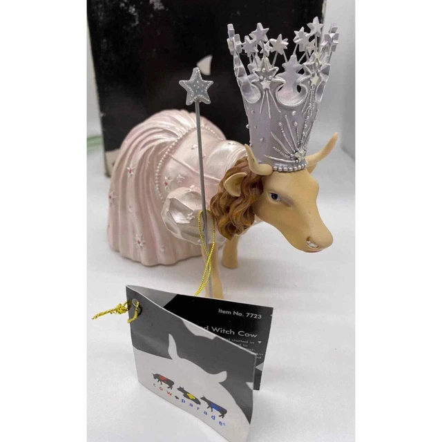 COW PARADE Wizard Of Oz Glinda The Good Witch Cow Figurine # 7723 RARE HTF