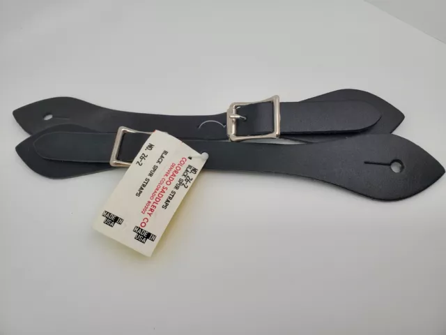 Colorado Saddlery Black Spur Straps