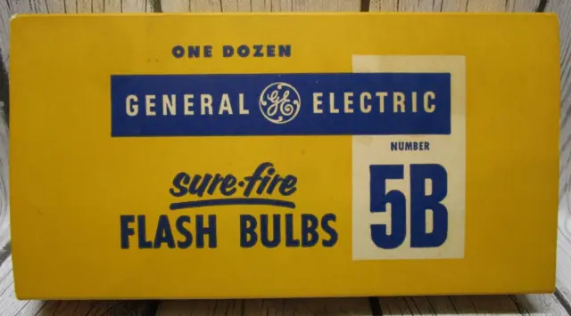 Bombillas GE General Electric 5B nuevas sin usar fotografía vintage 12 bombillas de flash