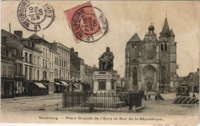 CPA LE NEUBOURG Place Dupont de l'Eure et Rue de la Republique (1149033)