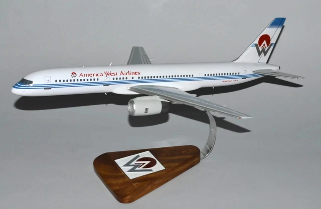 America West Airlines Boeing 757-200 Desk Top Display Model 1/100 SC Airplane