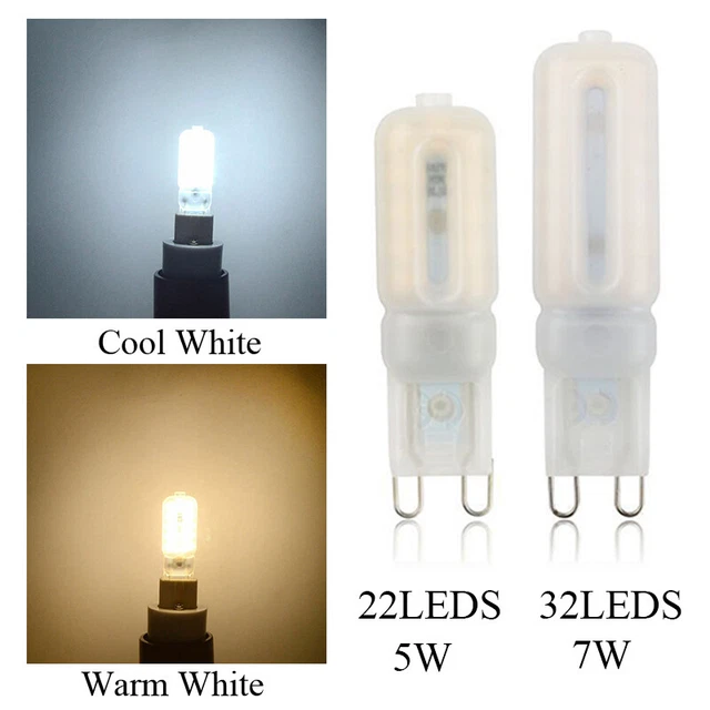 Lampadine G9 LED 3W Luce Bianca Naturale 4000K (8 Pezzi) - Equivalente A 30W Alogene, Alta Efficienza