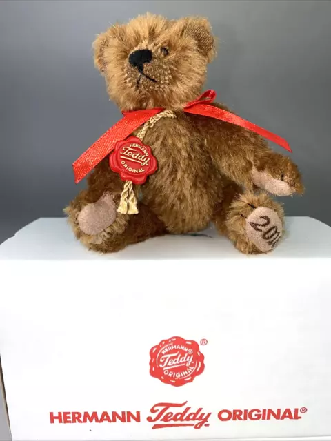 Hermann Teddy Original 2016 Club jährlicher Miniaturbär - verpackt - Made in Germany