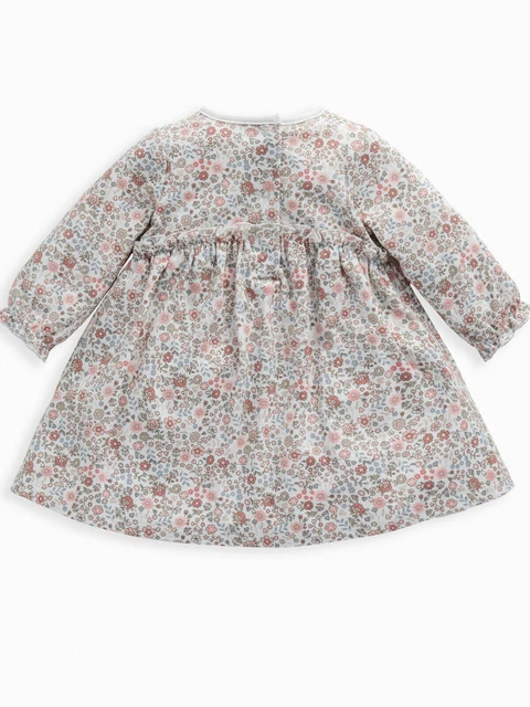 Floral Dress For Baby Girl Cotton Mamas & Papas Baby Clothes Long Sleeve