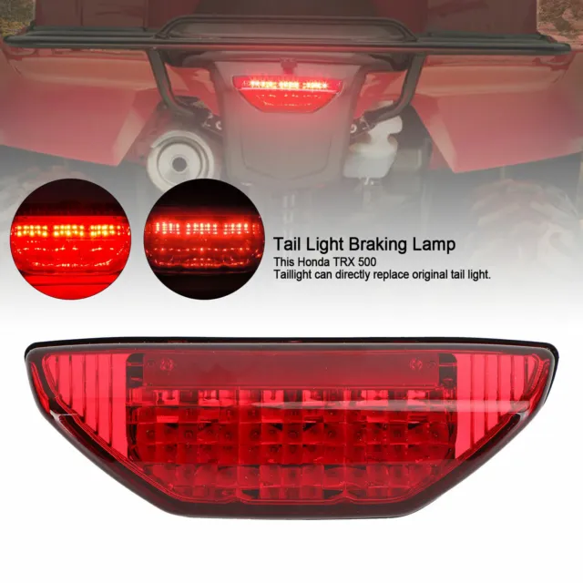 Tail Light Braking Lamp for Honda TRX 250 300 400EX TRX400X 500 700 Red