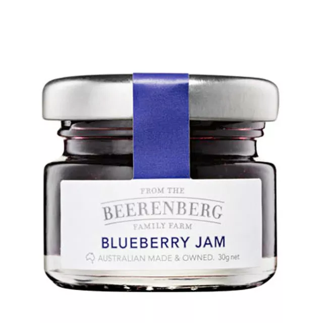 BULK 60 x Beerenberg Blueberry Jam 30G Jar| Bnb Supplies