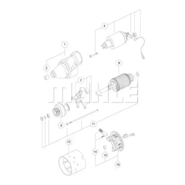 MAHLE Starter Motor MS 183 Genuine Top German Quality