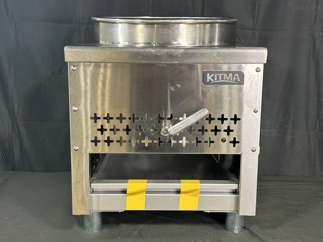 Kitma FCW-16 Natural Gas Wok 110000BTU Stainless Steel New No Box Please Read Kitma FCW-16 Natural Gas Wok 110000BTU Stainless Steel New No Box Please Read