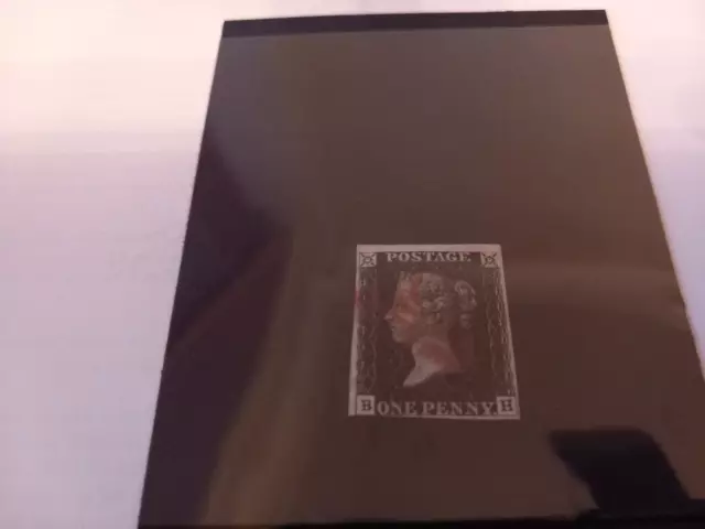 GB 1840 Penny Black 3-4 Margins Letters BH. Nice Used Copy
