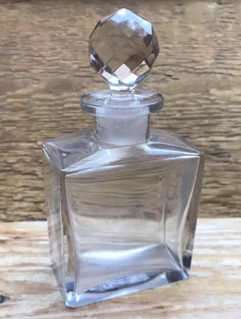 Vintage Style Glass Perfume Bottle/Art Deco Look/Decorative/Dressing Table Decor